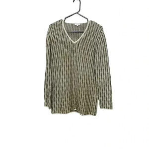 Escada Light  Knit Top w Metallic thread, Size Large